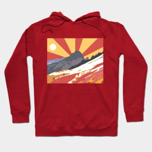 Sunset on moutain Hoodie